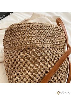 Bird in Bag - Women's Summer Shoulder Bag with Drawstring Closure Brown Bucket Bag For Beach Season, Beach Shoulder Bag With Adjustable Strap, Adjustable Brown Shoulder Bag For Beach, Adjustable Shoulder Bag For Everyday Summer Use, Straw Beach Bag, Vacation Style, Bag Bag, Bird In Bag, Beach Bag