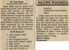 the recipe roundup has been written in two different languages, and it appears to be an old newspaper article