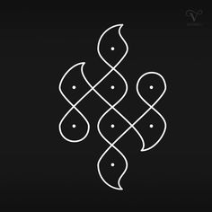 an abstract line art design in black and white