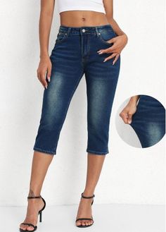 Color:Denim Blue;Size:S;Size:M;Size:L;Size:XL;Size:2XL;Size:3XL;Size:4XL;Package Contents:1 X Leggings; Denim Jean Skirt, Everyday Fashion Outfits, Blue Jumpsuits, Lovely Tops, Red Jumpsuit, Colored Pants, Cute Fall Outfits, Printed Jumpsuit, Bottom Clothes