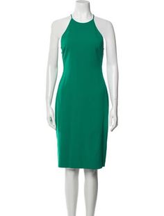 Badgley Mischka Sheath DressGreenSleeveless with Crew NeckConcealed Zip Closure at BackDesigner Fit: Dresses by Badgley Mischka typically fit slim, those with a curvy figure may wish to take one size up. Elegant Green Halter Neck Bodycon Dress, Elegant Fitted Green Sleeveless Dress, Elegant Green Bodycon Sleeveless Dress, Elegant Green Stretch Sleeveless Dress, Green Sleeveless Midi Dress, Sweater Boots, Badgley Mischka, Outerwear Sweater, Louboutin Shoes