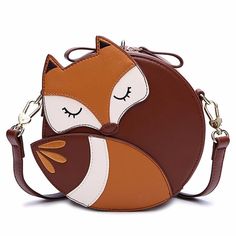 Item Type: Bag Main Material: PU Closure Type: Zipper Lining Material: Nylon Size: 18 x 18 x 8 cm / 7.09 x 7.09 x 3.15 inch Strap's Length: ~ 60 cm / 23.62 inch Package Includes: 1 x Bag Fox Bag, Kawaii Bag, Kawaii Bags, Faux Leather Bag, Womens Handbags, Bag Collection, Online Bags, Bag Fashion, Blue Bags