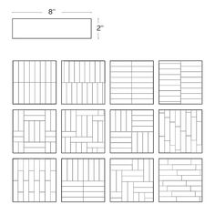 a set of six squares with the number 8 on each one side and eight smaller squares in