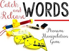 the cover of catch and release words, with some writing tools on top of it