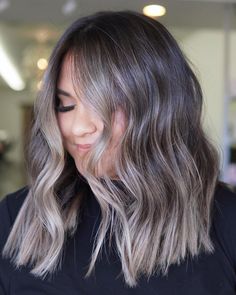 Smokey Ash Brown Balayage, Sultry Hair, Natural Ash Brown Hair, Balayage For Brunettes, Ash Brown Hair With Highlights, Dark Ash Brown Hair, Ash Brown Hair Balayage, Ash Ombre, Ash Brown Highlights