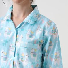 Women Pajama Set |  llama love Luxury Nightwear PJs Clothing | Personalized Pyjamas | Women Sleepwea Playful Long Sleeve Sleepwear For Lounging, Playful Relaxed Fit Sleepwear For Lounging, Playful Relaxed Fit Sleepwear, Playful Relaxed Fit Tops For Pajama Party, Playful Printed Sleepwear With Relaxed Fit, Playful Printed Sleepwear In Relaxed Fit, Playful Printed Relaxed Fit Sleepwear, Printed Relaxed Fit Playful Sleepwear, Playful Relaxed Fit Tops For Lounging