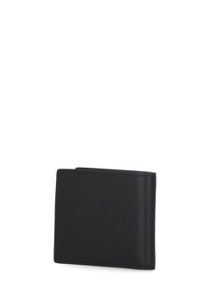 100% Calf leather 100% Cotton Modern Black Leather Trifold Wallet, Black Rectangular Wallet With Logo, Bifold Wallet Men, Black Wallet With Removable Pouch For On-the-go, Black Rectangular Wallet For On-the-go, Black Leather Wallet For On-the-go, Marine Serre, Saint Laurent Shoes, Fold Wallet