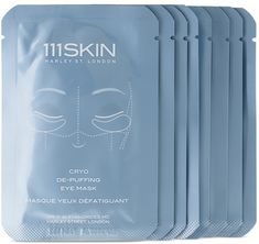 Set of eight gel eye mask for tightening and reducing the appearance of dark circles under the eyes. Features seaweed extract, vitamin E, and peptide complex. Gluten-free and cruelty-free. Aqua / Water / Eau, Glycerin, Dipropylene Glycol, Benzyl Glycol, Chondrus Crispus (Carrageenan) Powder, Ceratonia Siliqua (Carob / Caroube) Gum, Xanthan Gum, Allantoin, PEG-60 Hydrogenated Castor Oil, Ethylhexylglycerin, Cyamopsis Tetragonoloba (Guar) Gum, Agar, Synthetic Fluorphlogopite, Raspberry Ketone, Cal Eyes Features, Dark Circles Under The Eyes, Sodium Benzoate, Raspberry Ketones, Hydrolyzed Collagen, Xanthan Gum, Castor Oil, Dark Circles, Fragrance Free Products