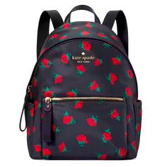 Nwt Kate Spade Chelsea Rose Toss Printed Medium Backpack Color: Black Multi Material: Polyester Measures: 12.88” H X 9.32” W X 6 “ D Zip Closure Metal Pinmount Logo Interior Zip And Slip Pocket, Credit Card Slots And Key Leash Exterior: Front Zip Pocket And 2 Side Pockets Polyester Lining Kate Spade Casual School Backpack, Casual Kate Spade Bag For School, Casual Kate Spade School Backpack, Kate Spade Chelsea Backpack, Black Kate Spade Backpack, Casual Kate Spade Standard Backpack, Black Kate Spade Standard Backpack, Kate Spade On-the-go Backpack With Detachable Strap, Kate Spade Black Backpack For On-the-go