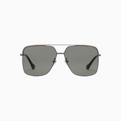 Shop Gucci Men's Ruthenium Grey Specialized Fit Navigator Sunglasses at Tops and Bottoms USA. Enjoy free shipping on All over the USA. Style: GG1099SA-001, Color: Ruthenium Grey Classic Gray Square Frame Sunglasses, Classic Silver Rectangular Sunglasses, Gucci Square Frame Metal Sunglasses, Modern Metal Frame Sunglasses For Formal Occasions, Modern Gray Sunglasses For Formal Occasion, Shop Gucci, Gucci Collection, Tops And Bottoms, Grey Metal