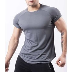 GZWYHT Mens T-Shirts,Compression Shirt Men's Spring And Summer Solid Color Quick Drying Breathable Tights Sweat Basketball Training Sports Wear Fitness Top Tshirts Shirts,Workout Shirts Grey 3XL The preferential price and the quality of the upper level are our top priority Dear Customer: To avoid choosing the wrong size, please read the size label carefully. Note: Our size is Asian size, Asian size is smaller than European size and US size. 1 inch = 2.54 cm, 1 cm = 0.39 inches Size: M Bust: 100- Cheap Moisture-wicking T-shirt For Light Sports, Crossfit Men, Compression Shirt Men, Men Workout, Fitness Top, Mens Workout Shirts, Mens Compression, Basketball Training, Summer Workout