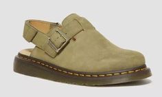 #ad Premium Quality Dr. Martens Men's Jorge II Tumbled Nubuck Leather Slingback Mules Olive Sizes US, home decor Jorge Mule Dr Martens, Doc Martens Jorge Ii, Doc Marten Jorge, Dr Marten Suede Mules, Slip-on Suede Monk Strap Shoes With Leather Sole, Style Dr Martens, Slingback Mules, Dry Brush, Nubuck Leather