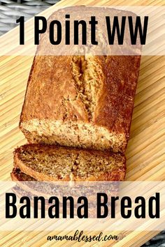 Ww Banana Bread Recipe, Ww Banana Bread, Weight Watchers Banana Bread, Weight Watchers Snacks, Points Plus, Ww Points