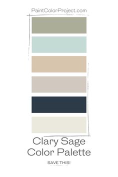 the color scheme for clay sage is shown