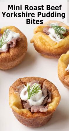 mini roast beef yorkshire pudding bites