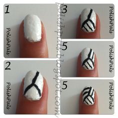 Sports Themed Nails, Love Volleyball, Themed Nails, Fab Nails, Nails Tutorial