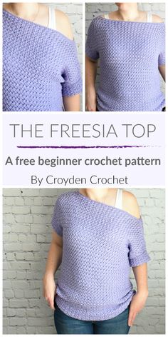 the free crochet top pattern for women