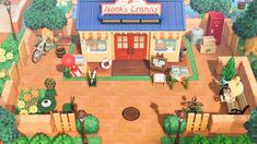 an animal crossing game is shown in this image