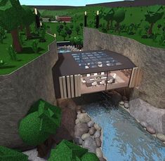 this image isn't mine! Bloxburg Backyard Ideas, Blocksburg Room Ideas￼, House Decorating Ideas Apartments, Small House Layout, House Plans Mansion, Tiny House Layout, Rumah Minecraft, Diy House Plans