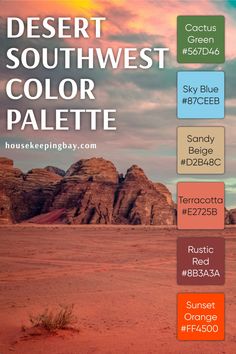 desert southwest color palettes for adobe and photoshopped