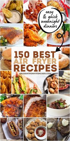 the best air fryer recipes for every type of meal, including meats and vegetables