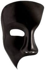 Modern Black Masquerade Masks And Prosthetics, Modern Black Masks And Prosthetics For Masquerade, Full Face Black Masquerade Mask For Costume Party, Phantom Mask, Mask Style, Half Mask, The Black, Musical, Mask