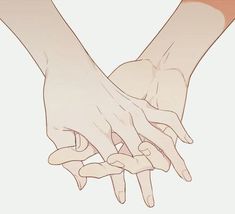 two hands holding each other with their fingers