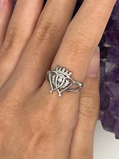 AMAZING Luckenbooth/thistle Sterling Silver Ring CSS12 Luckenbooth, Thistle, Celtic Jewelry, Scottish Jewelry - Etsy Scottish Jewelry, Thistle Ring, Scottish Jewellery, Scottish Thistle, Celtic Jewelry, Matching Earrings, Silver Band, Rings Statement, Purple Color