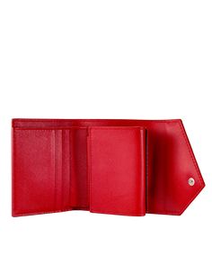 Presenting the “Prospera Wallet" by Linnette – a distinctive creation inspired by a cherished family belief held close to Linnette's heart. This signature red hue is more than just a color; it's a nod to the wisdom of Linnette's grandmother, who firmly believes that carrying a red wallet brings prosperity.As Linnette crafted the Prospera Red Legacy Wallet, she seamlessly blended the elegance of contemporary design with the profound tradition passed down by her grandmother. This wallet isn't just Red Bifold Wallet For Formal Use, Red Bifold Wallet For Formal Occasions, Luxury Red Bifold Wallet, Designer Red Wallets With Interior Card Slots, Designer Red Wallet With Interior Card Slots, Luxury Red Wallets With Interior Card Slots, Elegant Red Coin Purse With Interior Card Slots, Red Evening Wallet With Card Slots, Red Leather Trifold Wallet For Formal Occasions