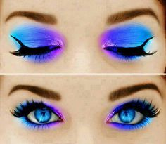 Hermoso Extreme Make-up, Halloween Make-up Looks, Neon Makeup, Fairy Makeup, Dark Makeup, Trendy Makeup, Halloween Makeup Looks, Gorgeous Eyes