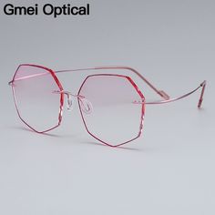 Vendor: FuzWeb Type: Price: 57.99 Model Number: Rimless Eyewear T80892 Lenses those Could be Inserted: SV & Progressives/Photochromic/Tinted Lenses Coating: AR/HMC/AS/UV400 Coating Item Type: Eyewear Accessories Insert Rx Lenses: No Extra Labour Charges Glasses Function: Decorative/Vision Correction Gender: WOMEN Frame Material: Alloy Eyewear Accessories: FRAMES Brand Name: Gmei Optical Modern Pink Rimless Sunglasses, Modern Rimless Glass Sunglasses, Rimless Eyeglasses, Prescription Glasses Frames, Glasses Trends, Rimless Glasses, Eyewear Frames, Prescription Eyeglasses, Eyewear Accessories