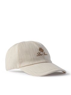 Find LORO PIANA Logo-embroidered Organic Cotton-canvas Cap M on Editorialist. The kind of accessory that'll top any outfit with panache, Loro Piana's cap been made in Italy from textured organic cotton-canvas and is neatly embroidered with a signature logo at the front. Swiftly adjust the fit with the VELCRO® tab. Luxury Beige Hat With Embroidered Logo, Beige Hat With Embroidered Logo And Short Brim, Canvas Hat With Embroidered Logo And Curved Brim, Canvas Hats With Embroidered Logo And Curved Brim, Curved Brim Canvas Baseball Cap With Embroidered Logo, Beige Embroidered Visor Hat, Beige Flat Brim Hat With Embroidered Logo, Loro Piana Cap, Retro Hats