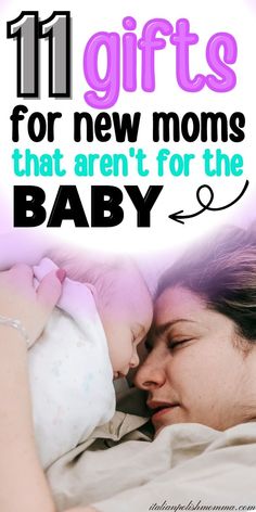 A mom laying down next to her newborn baby. Diy New Mom Gifts, Baby Shower Gifts For Mom New Mommy, Mommy Basket After Baby, New Mom Gift Basket After Birth, Gifts For Mother To Be, Gifts For Mom To Be, Baby Shower Gifts For Mom, Ballet Baby Shower