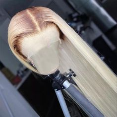 brown roots 613 blonde bone straight human hair lace front wigs for women | slovehair – slovehair-shop 613 Wig With Brown Roots, Blonde Hair With Brown, Ombre Blonde Hair, Hair Care Oil, Human Virgin Hair, Lace Material, Hair Density, Frontal Wig, Straight Human Hair