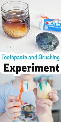 Teach kids about ora  Teach kids about oral health with this toothpaste and brushing experiment! Perfect for National Children's Dental Health Month and preschool community helpers (dentist) themes! #AD Childrens Dental Health, Community Helpers Preschool, American Dental Association, Dental Kids, Pasta Dental