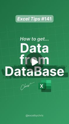 the text how to get data from data base on a green background with an arrow