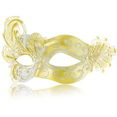 PRICES MAY VARY. Packing:Comes in an exquisite box packaging for gifting or storage，not easily damaged during transport Gold and White:Sequins outline the classic Venetian pattern, this color is eye-catching,noble and elegant Size: The gold mardi gras mask part is 7"*3", the eye hole part is 2"*0.8".Stretchy elastic band is easy to wear and adapts to different head sizes Comfortable fit:High-quality plastic makes the masquerade mask womens strong yet lightweight for a comfortable fit against the Butterfly Masquerade Mask, Costume Carnevale, Gold Masquerade Mask, Black Masquerade Mask, Masquerade Ball Mask, Venetian Masquerade Masks, Eye Hole, Party Masks, Venetian Masquerade