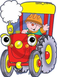 an image of a child riding on a tractor