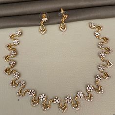 Choker Set Beautiful to suit any saree! Elegant Kundan Necklace With Cutdana For Party, Elegant Party Kundan Necklace With Cutdana, Elegant Bridal Necklace For Diwali Party, Party Necklaces With Cutdana, Stone Necklace Set, Celebrity Plastic Surgery, Under The Knife, The Kardashians, Choker Set