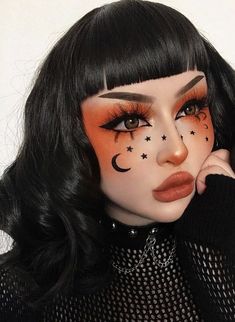 Halloweenský Makeup, Holloween Makeup, Drag Make-up, Cute Halloween Makeup, Halloween Makeup Pretty, Cool Halloween Makeup, Witch Makeup, Halloween Eye Makeup, Face Art Makeup