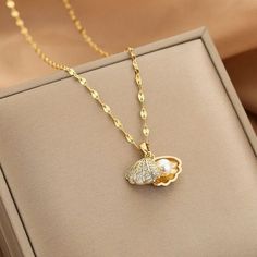 Gold Necklace For Women, Romantic Necklace, Heart Butterfly, Zircon Jewelry, Gold Necklace Women, Fancy Jewelry