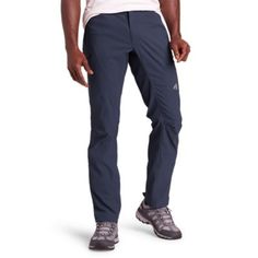 Our guides live in these pants, and once you've tried them, you will too. Now available in a slim-leg style, there's nothing better when it comes to all-season versatility and comfort. The nylon/spandex fabric delivers stretch mobility, sheds moisture, and has built-in UPF sun protection. With a streamlined fit, articulated knees, trimmed calves, and two low-profile, secure-zip cargo pockets to hold your essentials, they're ideal for climbing, scrambling, or approaching, as well as general purpo Mens Athletic Pants, Mens Pants Size Chart, Tall Pants, Tall Jeans, Hiking Pants, Jeans Size Chart, Athletic Pants, Slim Leg, Slim Pants