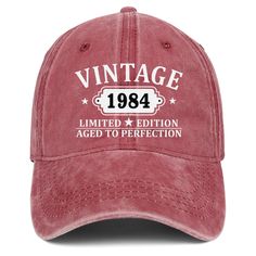 a red hat that says vintage 1994 limited to perfection