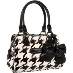 Juicy Couture houndstooth bag Houndstooth Pattern, Boot Bag, Coach Swagger Bag, Cute Bag, Beautiful Bags, Clutch Wallet