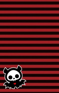 Is an emo/scene wallpaper/ phone backround with red and black horozantal strips with the skelanimal character Diego in the bottom left hand corner. Scene Kid Wallpaper, Scene Emo Wallpaper, Emo Wallpapers, Emo Aesthetic Wallpaper, Son Of Hades, Red And Black Wallpaper