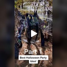 an image of people in the woods with text that reads, part 1 best halloween party idea