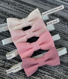 Dapper White Bow Tie For Wedding, White Dapper Bow Tie For Wedding, White Bow Tie Back Ties For Wedding, Adjustable Detachable Bow For Wedding, Dapper Bow Tie With Detachable Bow For Weddings, Classic Pink Bow Tie For Party, Tuxedo Bow Tie With Decorative Bow For Wedding, Dapper Detachable Bow Tie For Weddings, Dapper Wedding Bow Tie With Detachable Bow