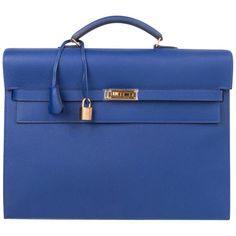 Hermès Briefcase / Attaché - Kelly Depeche 38 Electric Gold Hardware Gold Elegant Formal Briefcase With Hasp Closure, High-end Office Briefcase With Gold-tone Hardware, Luxury Business Briefcase With Gold-tone Hardware, High-end Formal Briefcase With Gold-tone Hardware, Luxury Blue Briefcase For Office, Designer Briefcase With Gold-tone Hardware For Formal Occasions, Designer Formal Briefcase With Gold-tone Hardware, Mans Bags, Louis Vuitton Hobo Bag