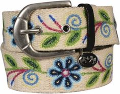 Equine Couture Lilly Cotton Belt, 110711-19-L Gucci Floral Belt, Horse Riding Gear, Equestrian Belts, Male Clothing, Webbing Belt, Embroidered Wool, Colored Background, Branded Belts, Riding Outfit