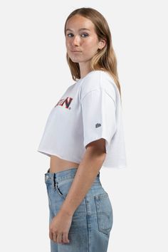 The Track Top! A drop shoulder jersey tee with a raw hem, inspired by vintage styles. SIZING AND DETAILS Sizing: XS-XXL Relaxed, oversized fit 100% Cotton Screenprint, Heat Transfer Vinyl logo application P.S. We’d love to see you repping this style! Make sure to tag us (@hypeandvice) to be featured :)